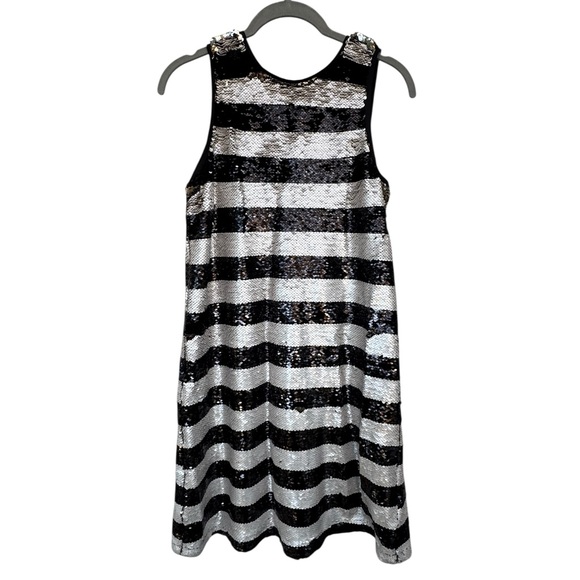 GB girls Other - Gianni Bini Sparkling Black and Silver Striped Kids Dress size XL